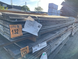 Ca. 70x Douglas Channelsiding, 18x142mm, lengte 300cm